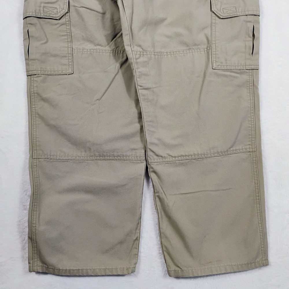 5.11 Tactical Mens Cargo Pants 36X30 (36x28) Beige Canvas Cargo Elastic Waist - Picture 3 of 8